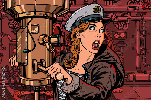 submarine a woman captain, battle alert