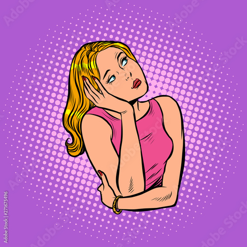 the woman thought, quiet reflection