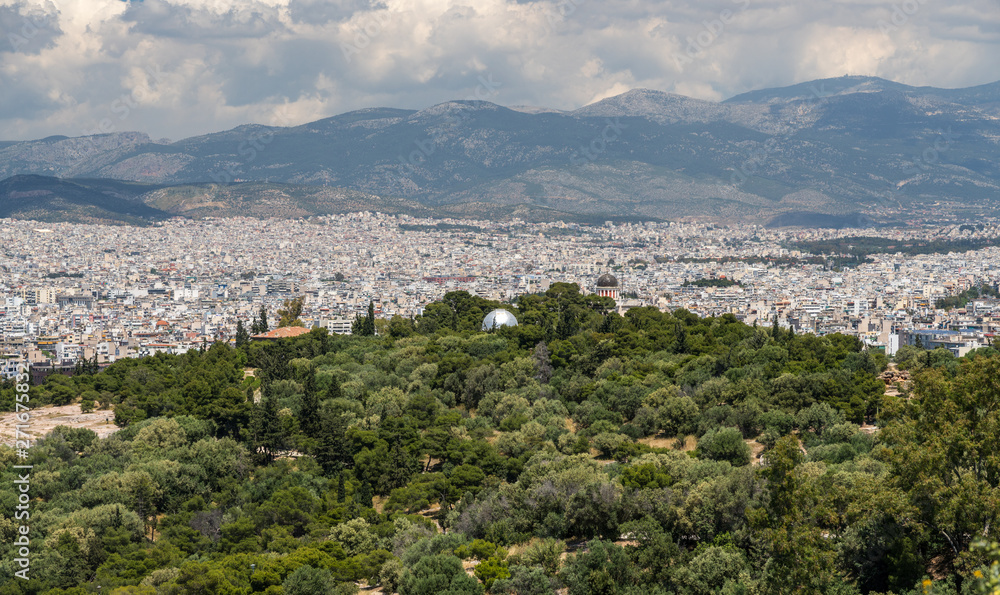 City of Athens taken from the summit of Filopappou Hill