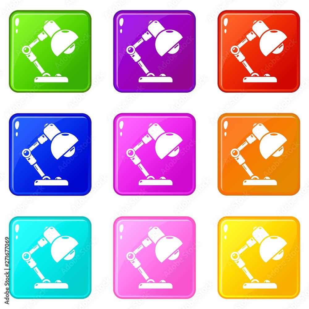 Table lamp icon. Simple illustration of table lamp vector icon for web Table lamp icon. Simple illustration of table lamp vector icon for web