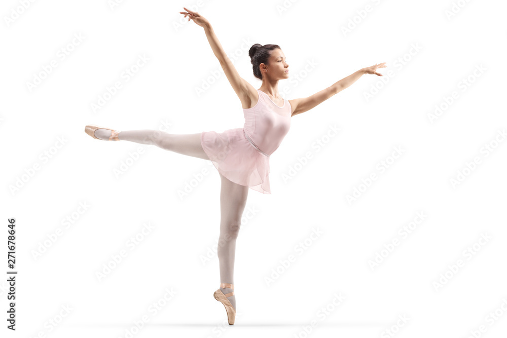 Beautiful ballerina dancing