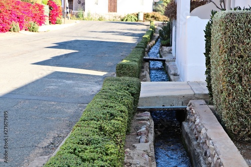 The lei water system channels water from the Swartberg mountains to the town of Prince Albert in South Africa. photo