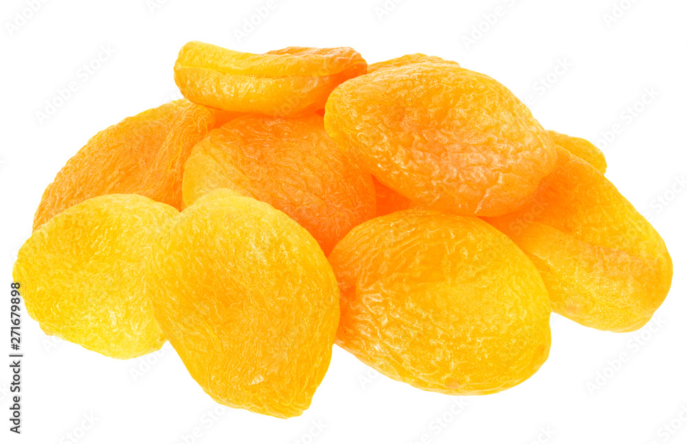 dried apricot isolated on a white background dried apricot isolated on a white background