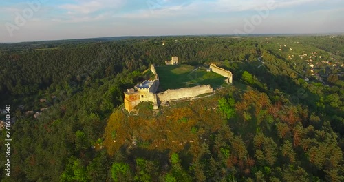 Wallpaper Mural Castle ruins Bona built in 12th century Kremenets aerial view Torontodigital.ca