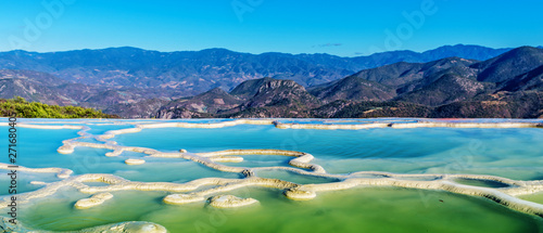 Hierve el Agua in the Central Valleys of Oaxaca. Mexico photo