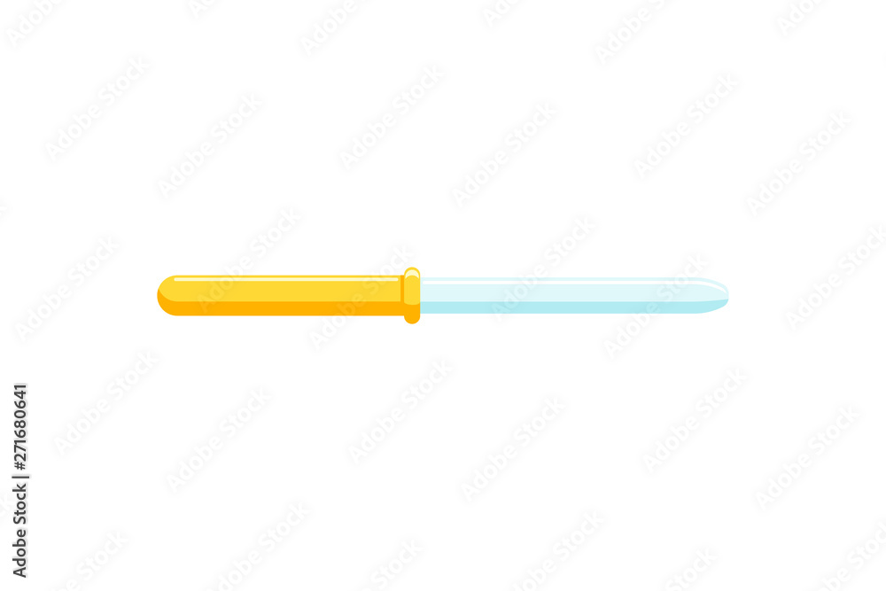 Medicine dropper. Isolated flat vector illustration Medicine dropper. Isolated flat vector illustration