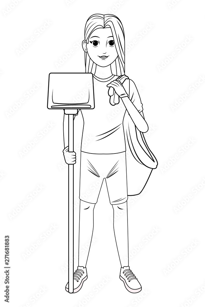 cleaning service person avatar cartoon character black and white cleaning service person avatar cartoon character black and white