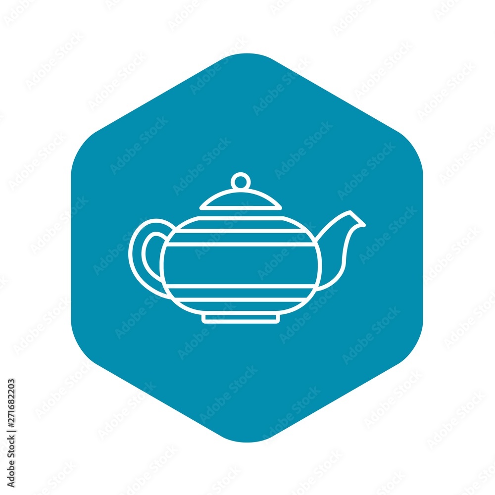 Old teapot icon. Outline old teapot vector icon for web design isolated on white background Old teapot icon. Outline old teapot vector icon for web design isolated on white background