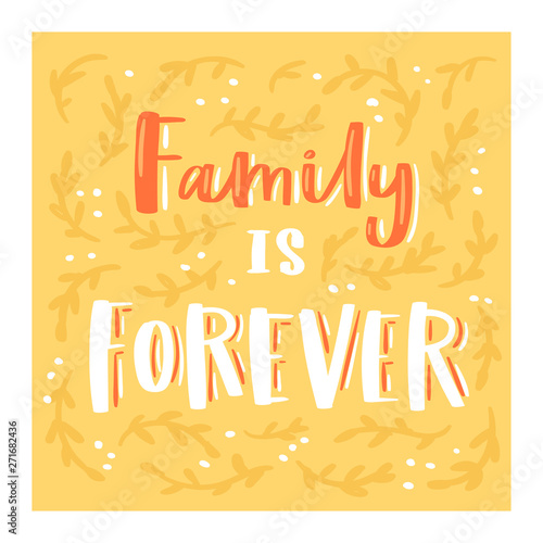 Family Day lettring vector lovely calligraphy lovable sign to mom dad i love you on Valentines Mothers or Fathers day beloved card illustration set of family love decor typography postcard background