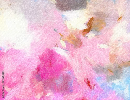 Obraz Malarstwo abstrakcyjne, sztuka ścienna, druk na płótnie, farba olejna, nowoczesny rysunek, teksturowane pociągnięcia pędzla, współczesny styl impresjonistyczny, ciepłe fantazyjne kolory, psychodeliczny wzór, surrealistyczna tekstura