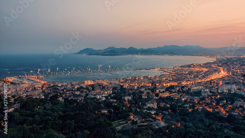 City of Cannes on the French Riviera photo