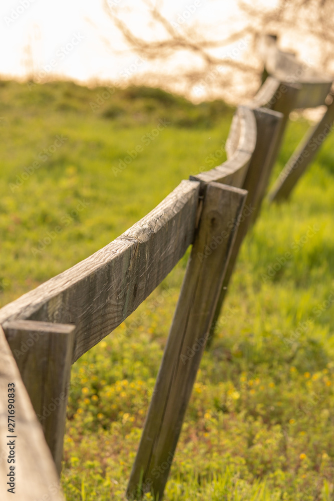 Fototapeta premium fence perspective