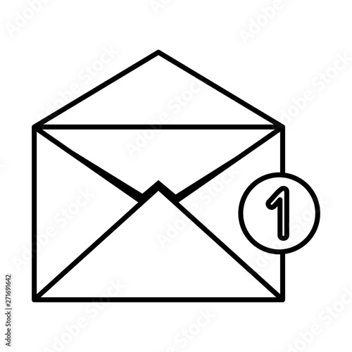 envelope mail with counter number