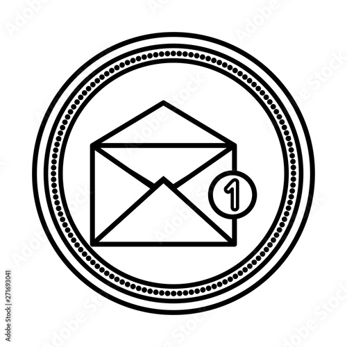 envelope mail with counter number
