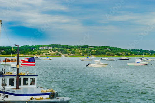 Wellfleet Harbor Area Cape Cod, MA US. photo