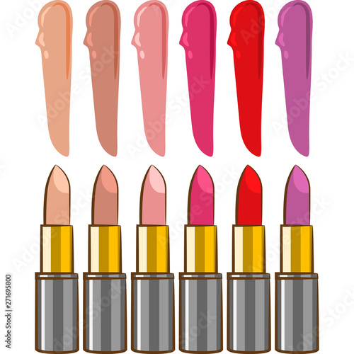 lipstick vector graphic design