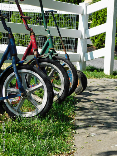 Wheels of amish children's scooters
