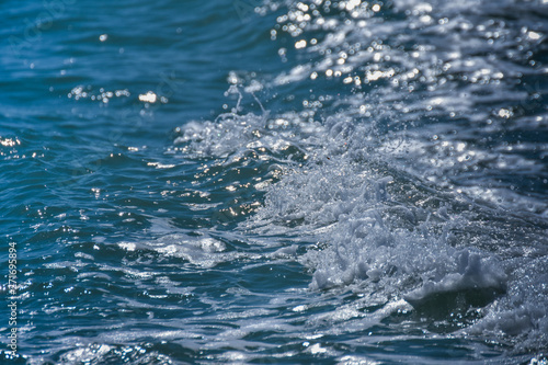 Abstract Water Surface in Venice, Italy, 2019