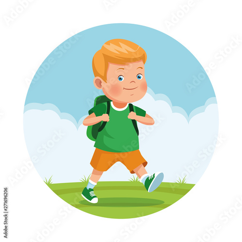 children on school field trip