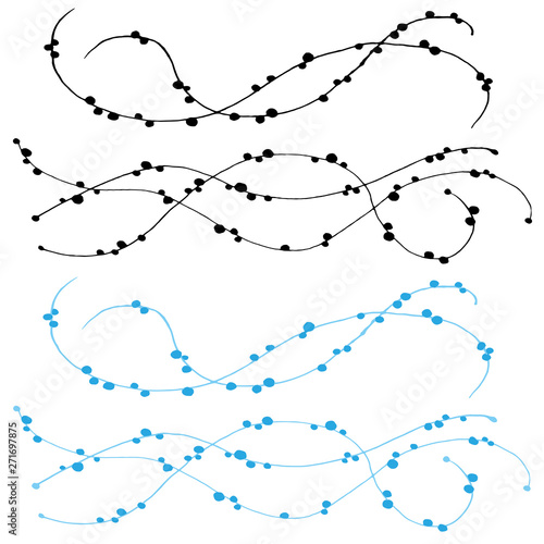 波に水玉　夏　納涼　お中元