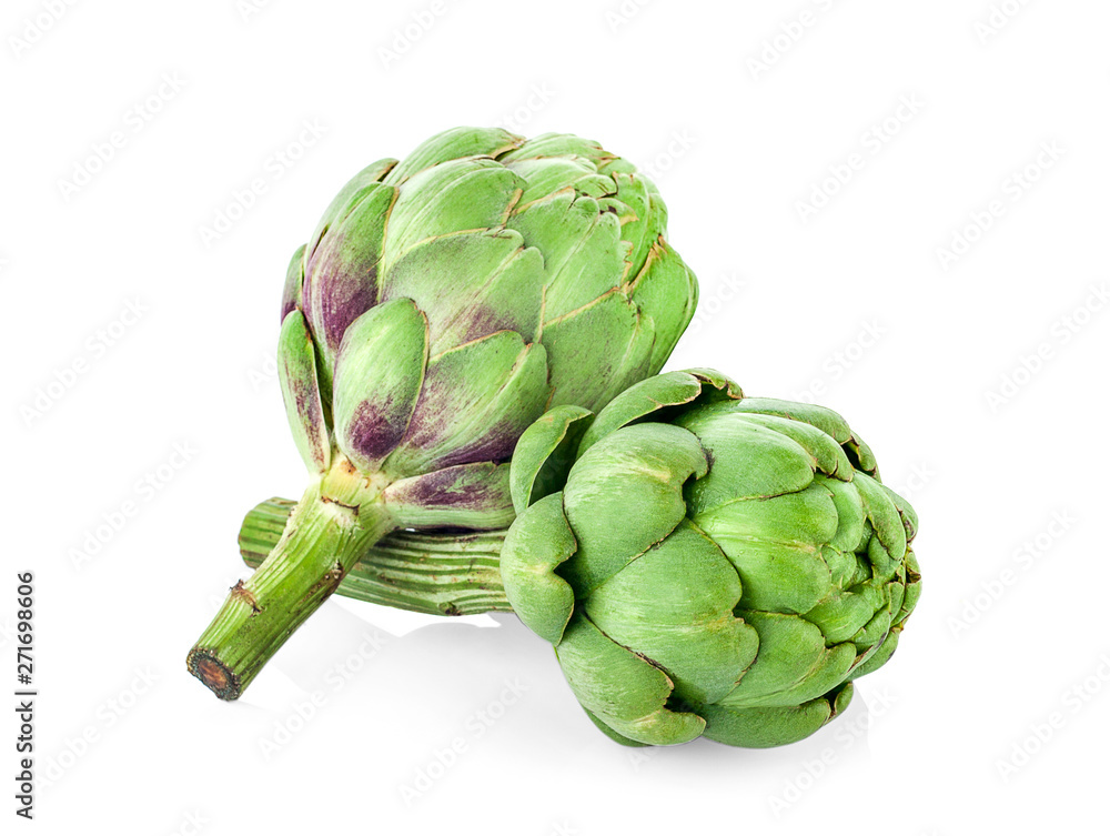 Fototapeta premium artichoke an isolated on white background