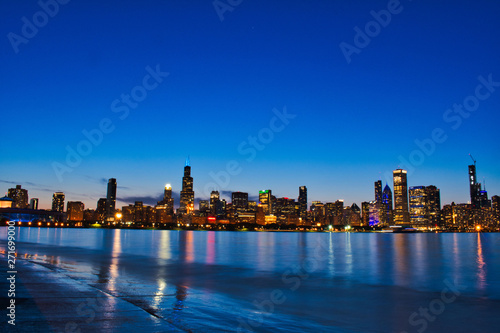 Wallpaper Mural Chicago Skyline  Torontodigital.ca