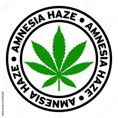 Round Amnesia Haze Marijuana Strain Clipart