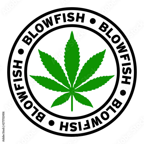 Round Blowfish Marijuana Strain Clipart