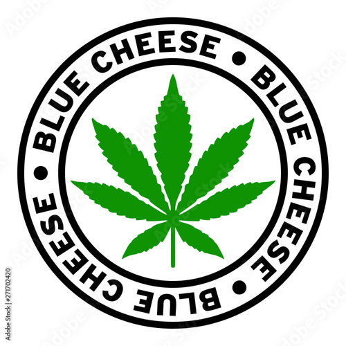 Round Blue Cheese Marijuana Strain Clipart