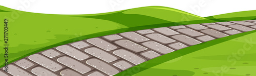 A green hill landscape