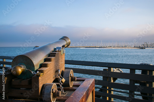 Small cannon on the pier