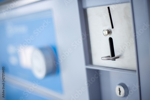 Coin slot of coin laundry vending machine