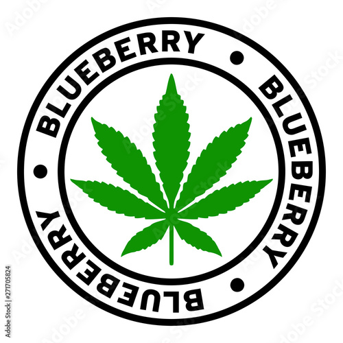 Round Blueberry Marijuana Strain Clipart