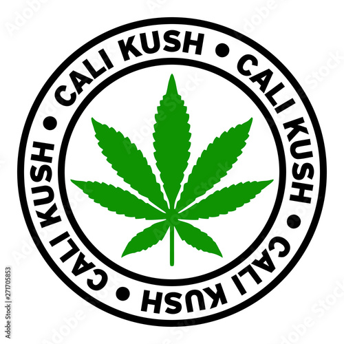 Round Cali Kush Marijuana Strain Clipart