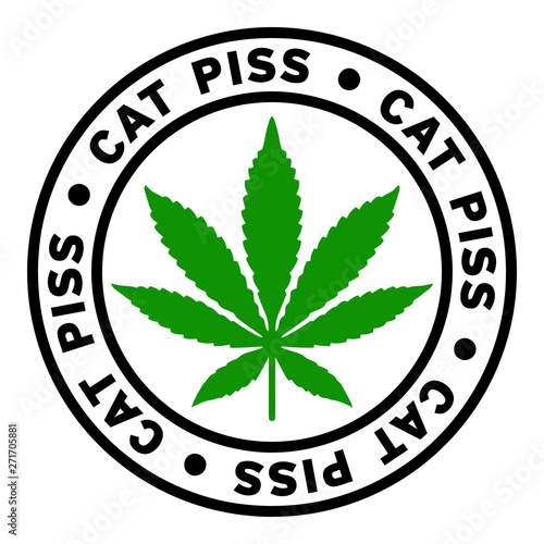 Round Cat Piss Marijuana Strain Clipart