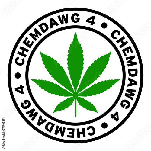 Round Chemdawg 4 Marijuana Strain Clipart