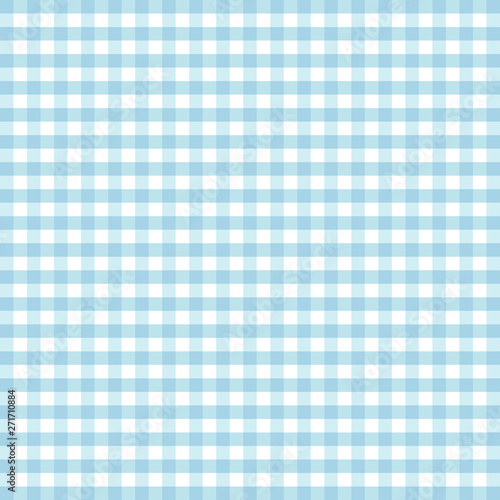 Gingham check seamless pattern in pastel aqua and white, EPS8 file includes pattern swatch that seamlessly fills any shape, for arts, crafts, decorating, fabrics, tablecloths, curtains, baby nursery