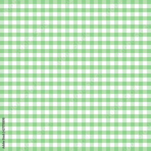 Gingham check seamless pattern in pastel green and white, EPS8 file includes pattern swatch that seamlessly fills any shape, for arts, crafts, decorating, fabrics, tablecloths, curtains, baby nursery