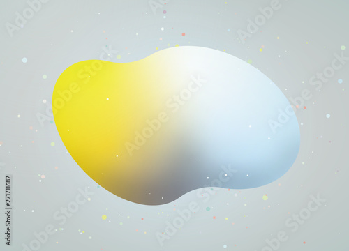 立体的なイラスト　グラデーション　イメージ
