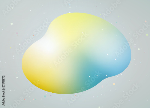 立体的なイラスト　グラデーション　イメージ