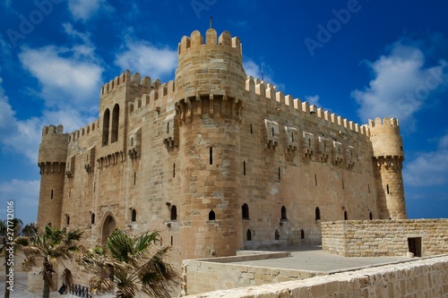 The Ancient Citadel in Alexandria Egypt, built in the 15th Century.