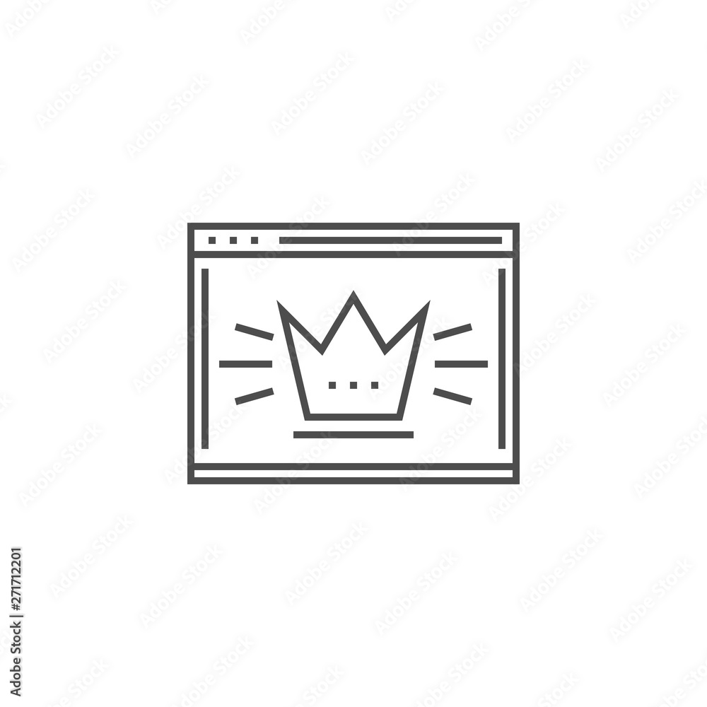 Page Quality Line Icon Page Quality Line Icon