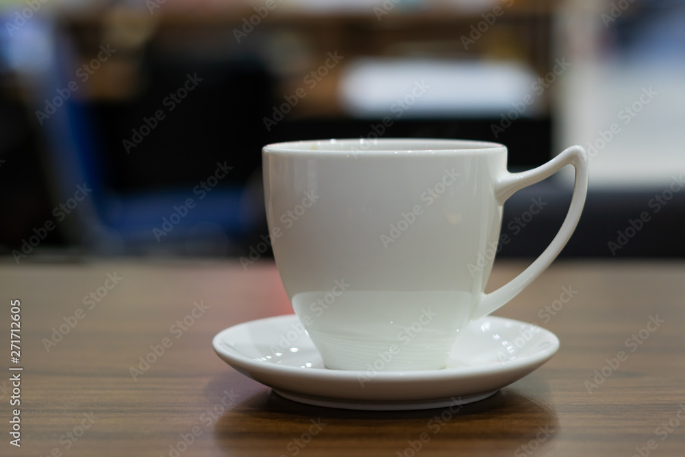 Fototapeta coffee cup on work table