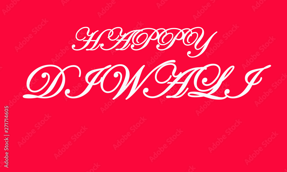 Happy Diwali handwritten inscription. India festival of lights celebrate card template. Creative typography for holiday greetings and invitations