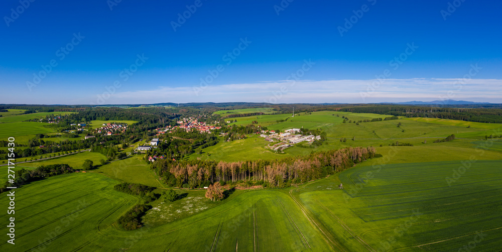 Luftbildaufnahmen aus dem Harz Ortschaft Güntersberge