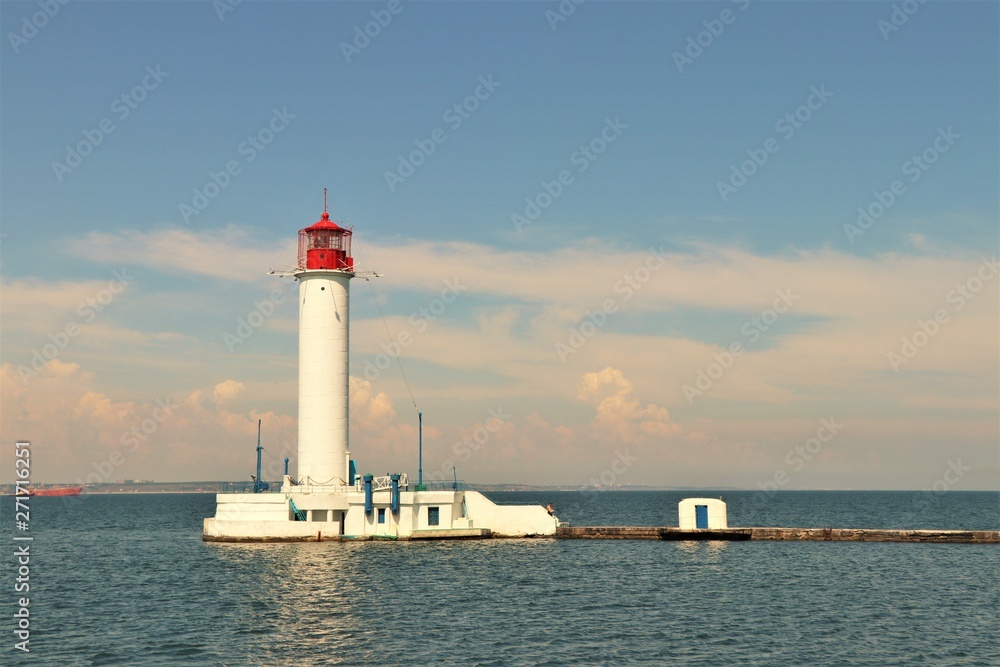 lighthouse in Odessa, Ukraine. Black sea. lighthouse in Odessa, Ukraine. Black sea.