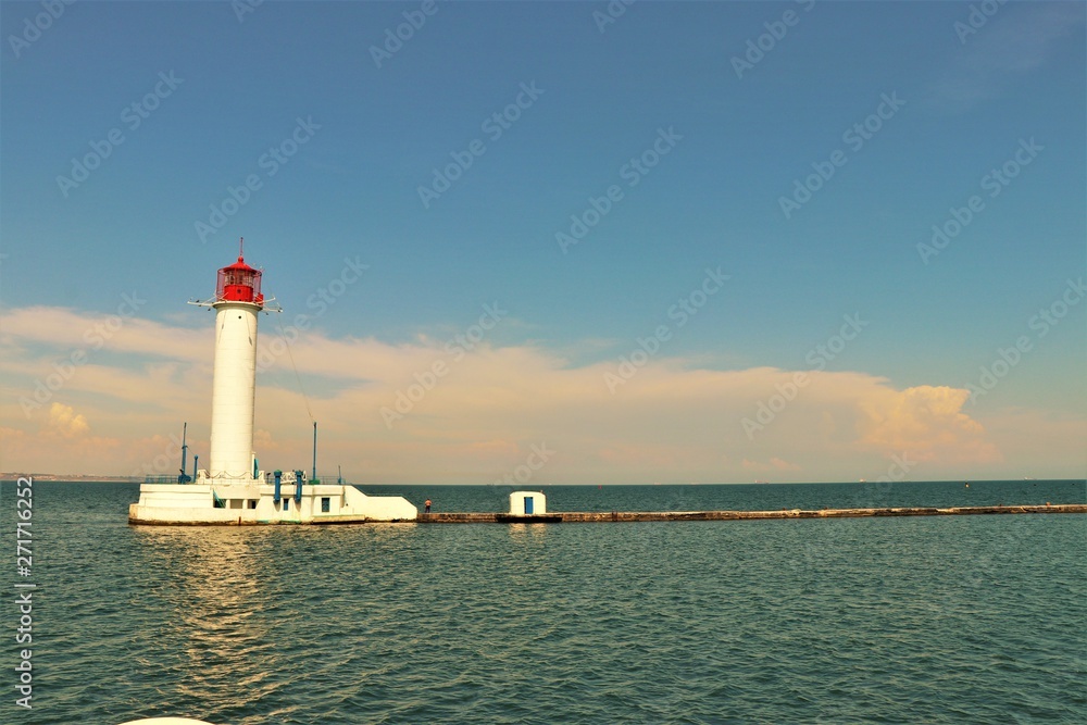 lighthouse in Odessa, Ukraine. Black sea. lighthouse in Odessa, Ukraine. Black sea.