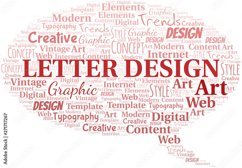 Letter Design word cloud. Wordcloud made with text only. Letter Design word cloud. Wordcloud made with text only.