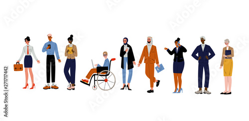 Business People Set  Group of Various Office Employees  Entrepreneurs or Managers Characters Vector Illustration