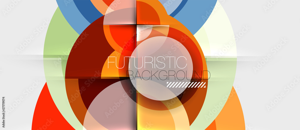 Geometric design abstract background - circles Geometric design abstract background - circles